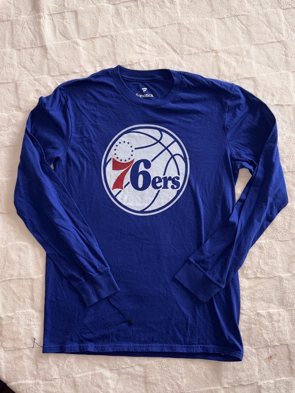 Philadelphia 76ers Kids Long Sleeve Blue Simmons Tee - XL